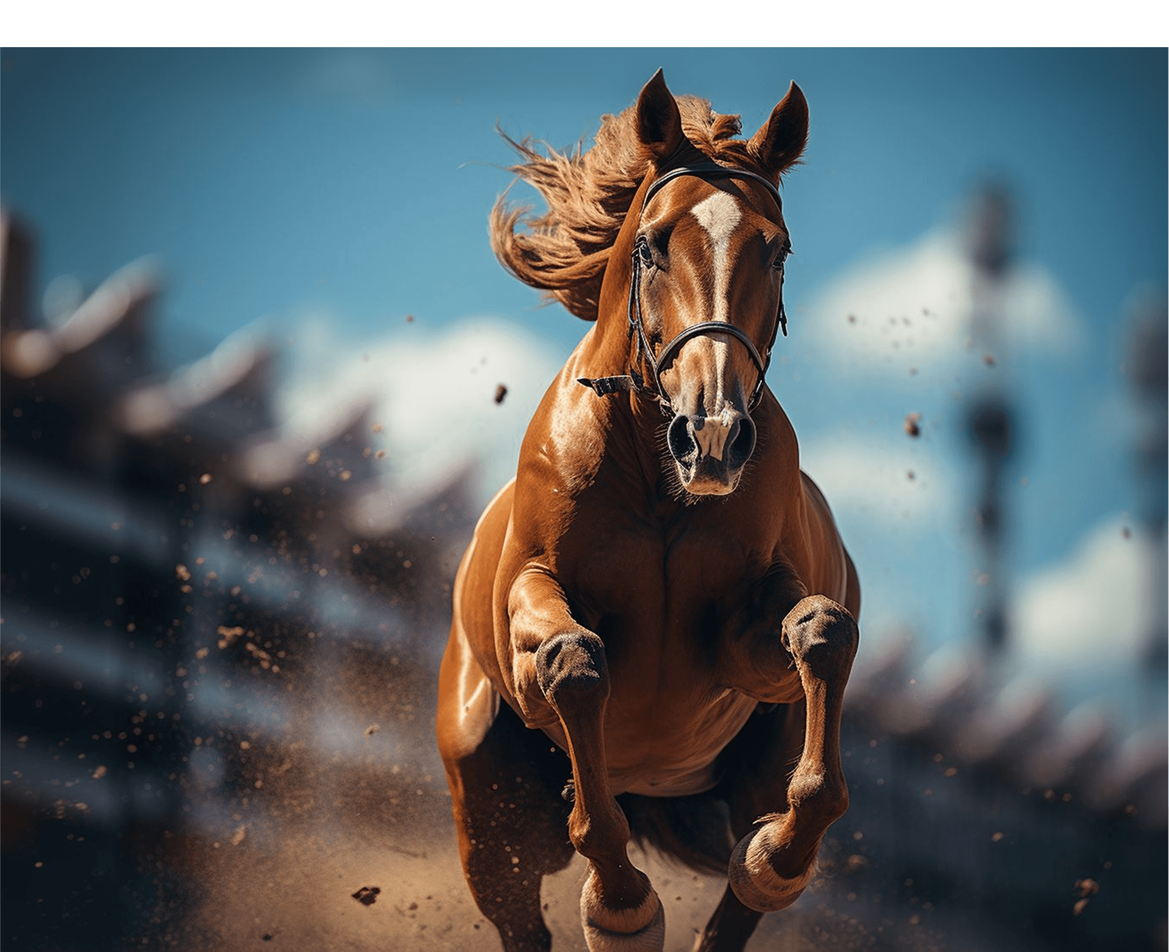 عرض حصان داخل المزاد